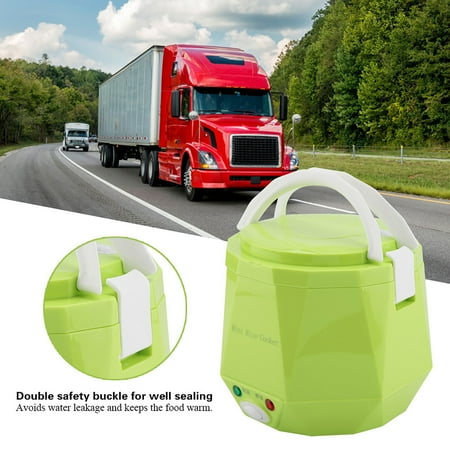 

Electric Rice Cooker For Truck Food Steamer Portable Rice Cooker Multifunctional Rice Cooker 24V 140W 1.3 L Electric Portable Multifunctional Rice Cooker Food Steamer For