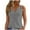 Gray, variant on Inleife Womens Tanks Summer Sleeveless Blouse Women's Fashion Casual Solid Color V-Neck Tank Top