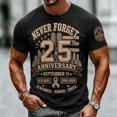 thumbnail image 4 of Xneal 911 25th Anniversary T-Shirt Casual Never Forget 911 Print Short Sleeve Multicolor Shirts for Men Size 2XL, 4 of 5