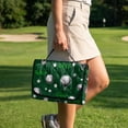 thumbnail image 3 of FUIALDOLG Golf Ball Print Golf Cart Seat Replacement Cover Soft Comfort Two Seat Golf Carts Seat Blanket with Pocket for All Season,Club Car Seat Protector Pad Accessories, 3 of 7