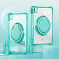 thumbnail image 3 of ELEHOLD Shockproof Case For iPad Air 13-inch M3 (2025) / M2, iPad Pro 12.9  (2022/2021/2020/2018) Full Body Protection Clear Rugged Cover, 360° Rotating Ring Hand Grip Stand Shoulder Strap,Lightgreen, 3 of 11
