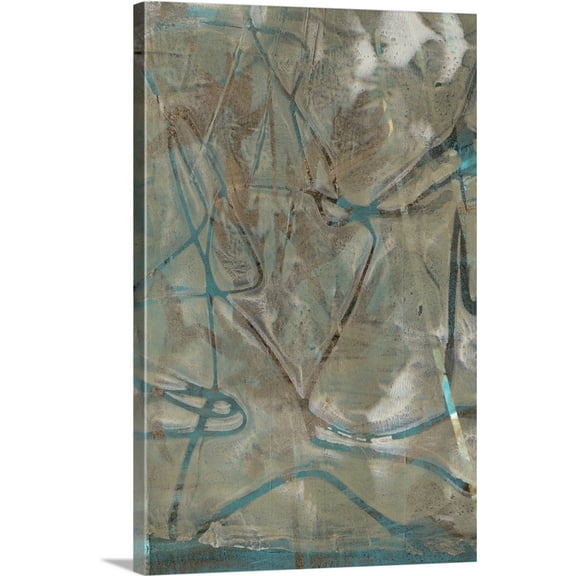 Great BIG Canvas | "Fluid Sea I" Canvas Wall Art - 16x24