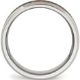 thumbnail image 2 of Stainless Steel Polished With Red Imitation Opal Inlay 8mm Band (Size 9.5) Made In China sr568-9.5, 2 of 5
