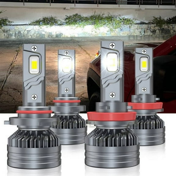 H11 9005 Headlights COMBO LED Bulbs High Low Beam for 2010-2018 Mazda 3