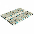thumbnail image 1 of Abstract Bench Cushion Set of 2, Trippy Geometric Circles Dotted Yellow Rounds on Zig Zag Lines Background Art Print, Standard Size Foam Pad and Decorative Cover, Aqua, by Ambesonne, 1 of 4