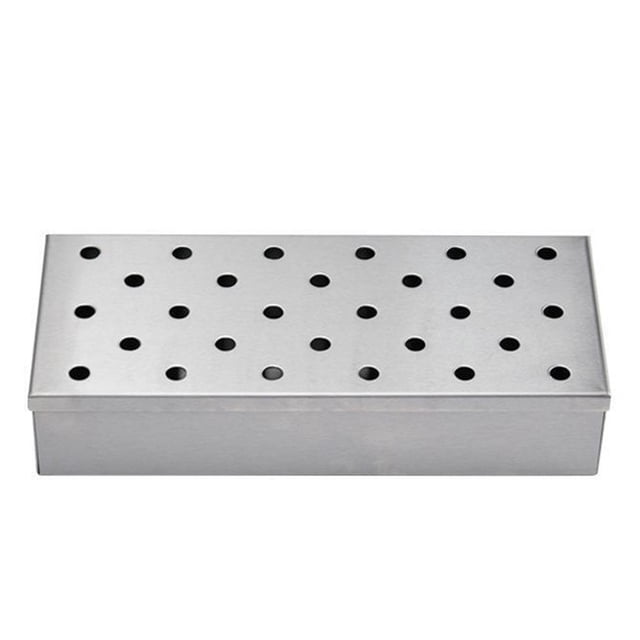 Mosiee Boîte à Charbon Réutilisable en Acier Inoxydable Fournitures de Bbq pour l'Extérieur Barbecue Steak Grill