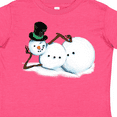 thumbnail image 4 of Inktastic Sassy Snowman in Top Hat Boys or Girls Toddler T-Shirt, 4 of 5