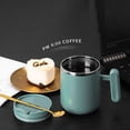 thumbnail image 3 of Coffee Mug with Handle, 15oz Insulated Stainless Steel Coffee Travel Mug, Double Wall Vacuum Reusable Coffee Cup with Lid, 3 of 7