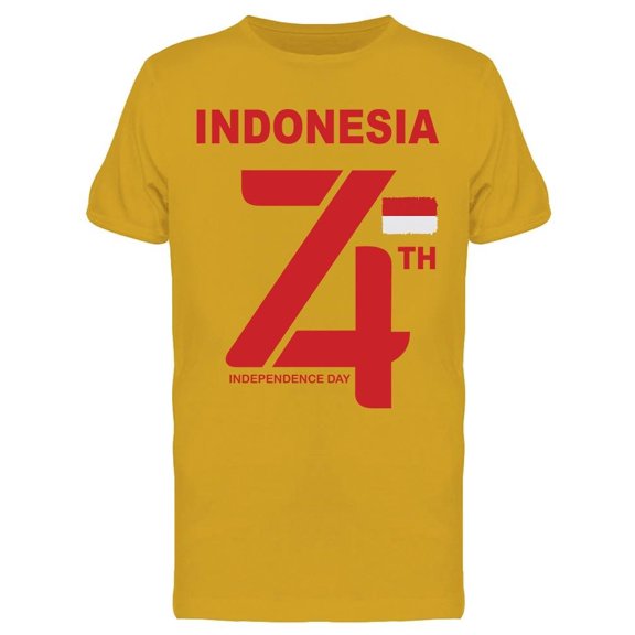 Indonesia 74th Independence Day Tee Men's -Image by Shutterstock