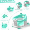 thumbnail image 2 of Asiento de baño ergonómico y seguro para bebés de 6 meses en adelante, color rosa, 2 of 8