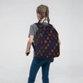 thumbnail image 5 of Naloa 80s Style Palm Trees Print Lightweight DayBackpack Suitable for school, work, shopping, travel, etc., 5 of 5