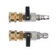 thumbnail image 5 of BQBQERT Sturdy Staonless Steel Brass 1/4 Inch Air Shut Valves NW 7.2 Designs for Compress Hoses for Household Use, 5 of 5