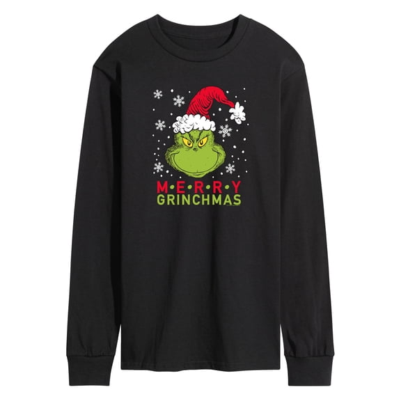 The Grinch - Merry Grinchmas - Men's Long Sleeve Graphic T-Shirt