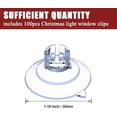 thumbnail image 3 of WWS-100-Pieces Mini Christmas Light Suction Cups Clips, Holiday Light String Hooks Holders, Light Caddy Window Glass Suction Cup for Hanging Xmas Lights & Seasonal Decorations, 3 of 4
