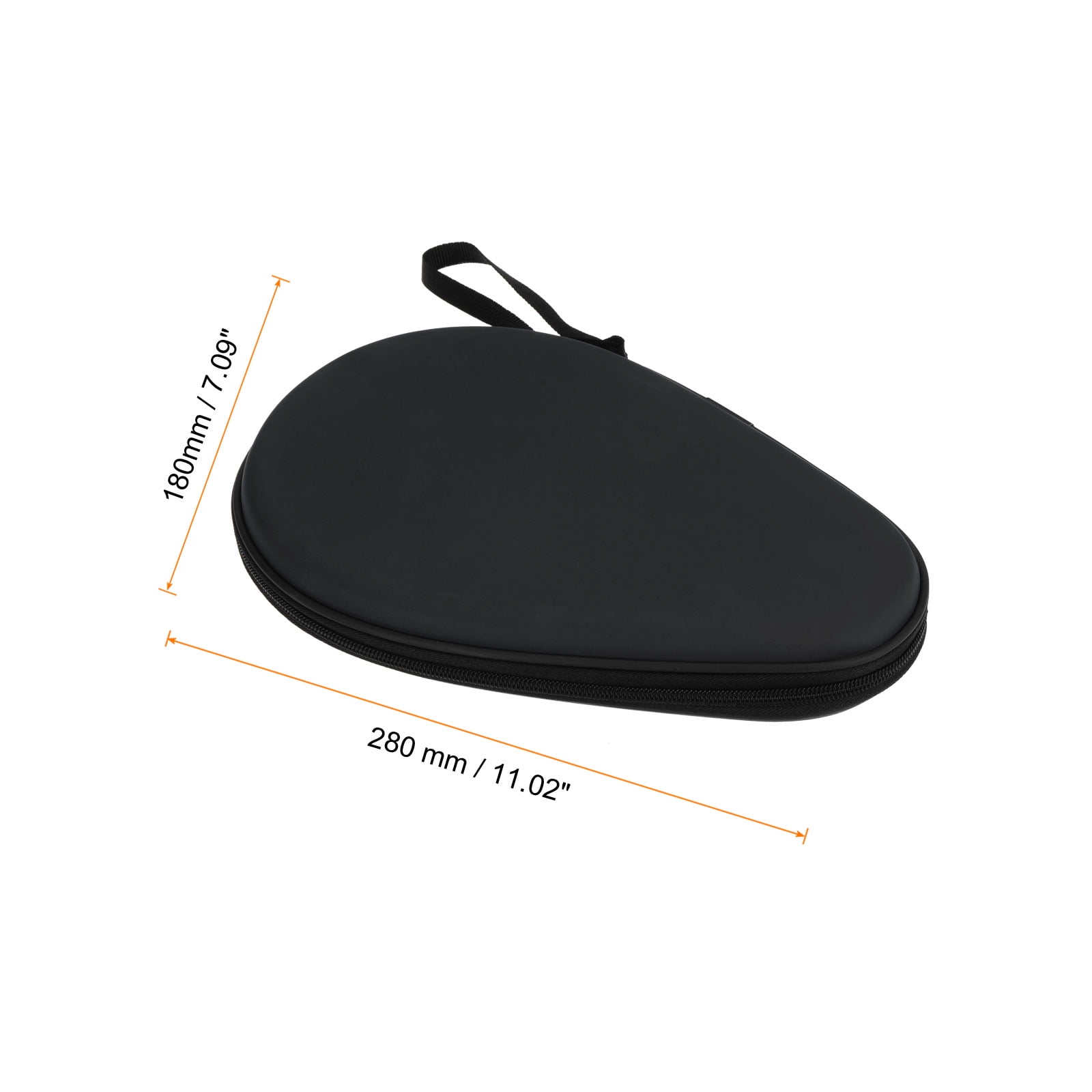 Uxcell Table Tennis Racket Case Ping Pong Paddle Case Hard Cover Container Bag Gourd Shape, Black