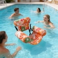 thumbnail image 3 of IFRINID Inflatable Pool Hammock Float Chair with Headrest and Armrests, PVC Water Lounge Float for Pool Beach and Lake, 3 of 7