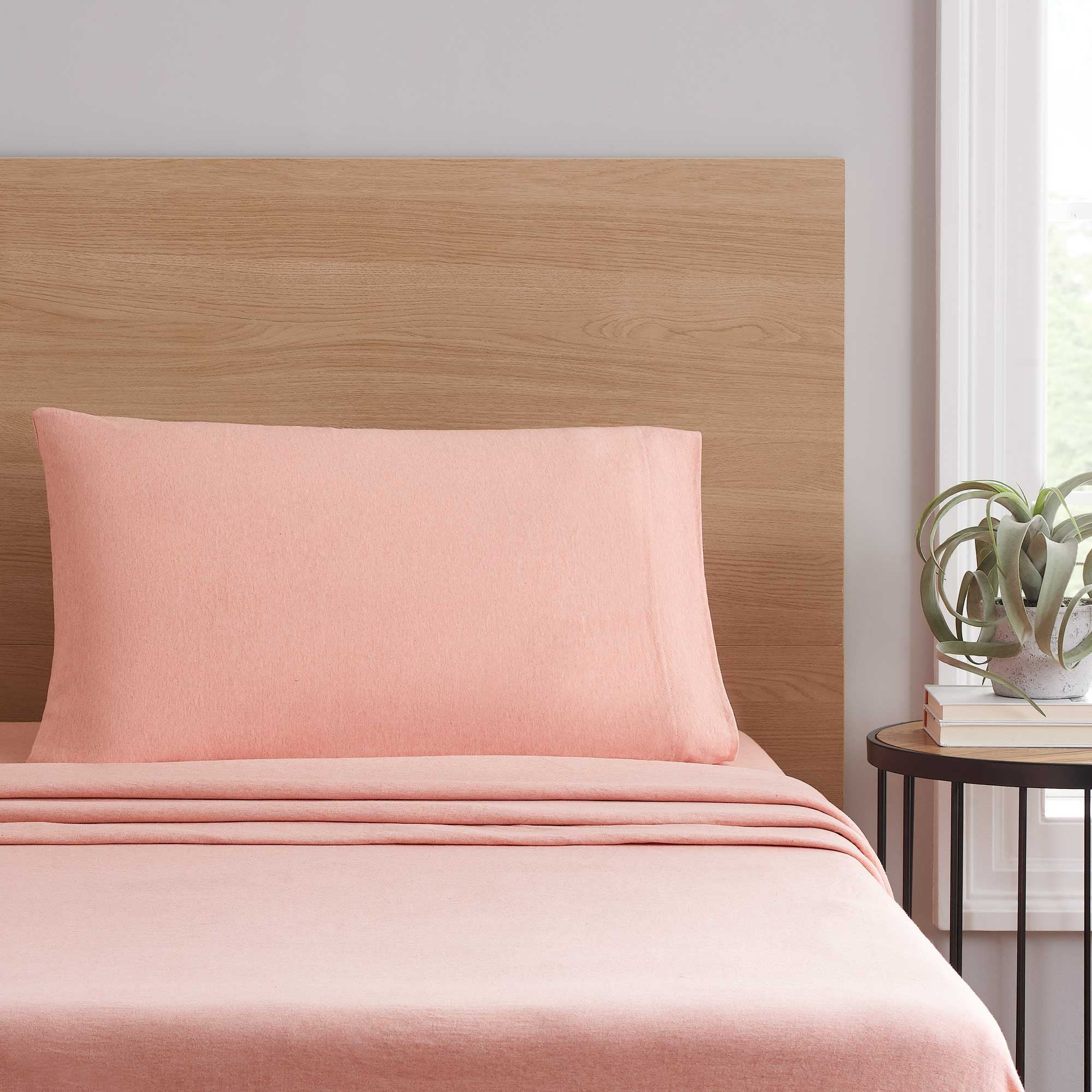 Mainstays Jersey Knit Bedding Unisex Sheet Set, 150 GSM Single Jersey