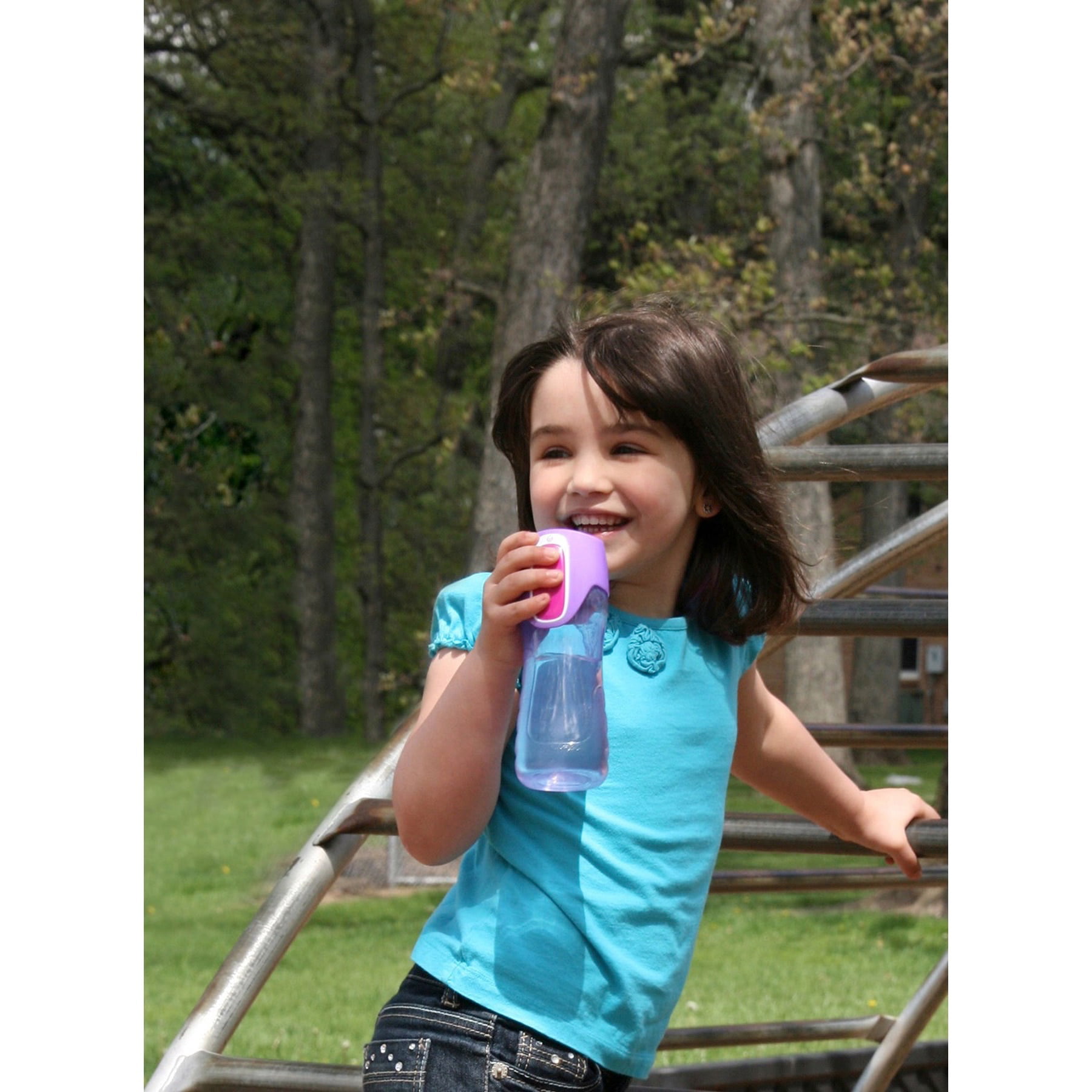 Cherry Blossom & Amethyst 14 oz Pack of 2-1 Kids Water Bottles 
