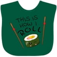 thumbnail image 3 of Inktastic This is How I Roll Cute Sushi Boys or Girls Baby Bib, 3 of 4