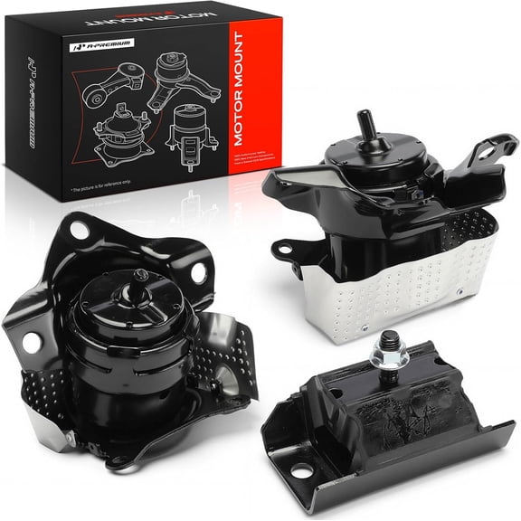A-Premium 3PCS Engine Motor Mount and Transmission Mount Set Compatible with Chevrolet Silverado 1500 2019-2023, Silverado 1500 LTD & GMC Sierra 1500, Sierra 1500 Limited, RWD, Automatic Transmission