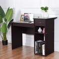 thumbnail image 2 of Giantex Computer Table Desk, Modern Simple Wooden Desk w/Storage Drawer & Compartments, Study Writing Computer Table for Home Office, 2 of 8