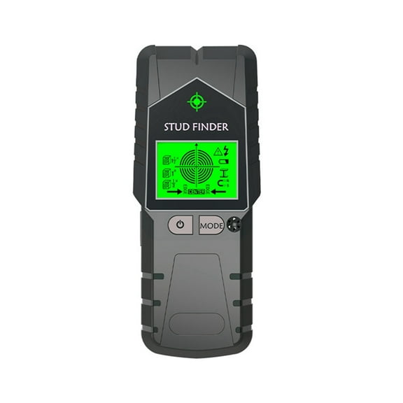 Stud Finder Wall Scanner 6 in 1 Stud Detector, Physical Nail Finding Wall Detector for Wood Metal and AC Wire Black