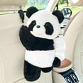 thumbnail image 4 of Yvsxxv Car Tissue Holder, Cute Panda Tissue Box Cover Hanging Plush Paper Storage Holder Napkin Box Tissue Dispenser for Home Office Car Decoration, 4 of 7