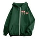 thumbnail image 4 of WILLBEST Sudadera Deportiva para Mujer, con Estampado Navideño, Cremallera, Manga Larga, Bolsillo, Cordón Ajustable, Estilo Casual con Capucha, Modelo 1888 Grande, 4 of 8
