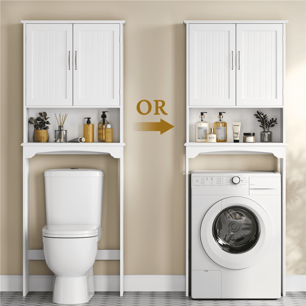 Renwick Bathroom Cabinet with Adjustable Shelf for Bathroom White