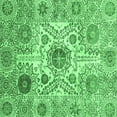 thumbnail image 1 of Ahgly Company Indoor Square Abstract Emerald Green Modern Area Rugs, 6' Square, 1 of 4