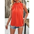 thumbnail image 6 of XCHQRTI Women High Neck Tank Tops Summer Casual Tank Dressy Work Blouse, 6 of 6