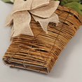 Zynic Wreath Spring Leaf Peony Flower Basket Wreath Simulation Flower ...