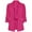 Hot Pink, variant on YDFCWXW Women Suit Jackets Fashion Solid Casual Pocket Long Sleeve Notch Lapel Business Work Office Blazer Coat Blouse Top Khaki, M