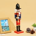 thumbnail image 7 of Dserfhy Wooden Nutcracker Decor 30cm Hand-Painted Soldier with Moving Jaw Christmas Mantel & Tree Decoration Festive Gifts, 7 of 7
