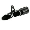 thumbnail image 3 of Refit Universal Glossy Black 51mm Motorcycle Slip On Exhaust Rear Pipe Tailpipe, 3 of 9
