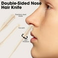 thumbnail image 6 of Betivan 4Pcs 2-in-1 Nasal Cutter, 360 Rotating Nose Trimmer for Women & Men, New Double Sided Nose Knife Nasal & Ear Grooming Tool for Men & Women Gift, 6 of 7
