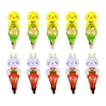 thumbnail image 1 of FELTECHELECTR 10 piezas de palitos inflables de Pascua para fiestas, globos, juguetes inflables de conejo y pollito., 1 of 7