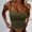 Army Green, variant on WUXIAN Tank Tops For Women Solid Color Sleeveless Spaghetti Strap Summer Square Collar Casual Slim Fit Tight Relaxed Yoga Dance Camisole Soft Breathable Cozy Layered Stylish Cami,Army Green,L