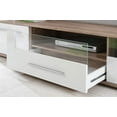thumbnail image 2 of Saala 2 Entertainment Center Wall Unit with LED Lights 60" TV Stand, White, 2 of 3