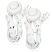 Maxxima 9 Foot 3 Outlet Foot Tap Extension Cord (Pack of 2)