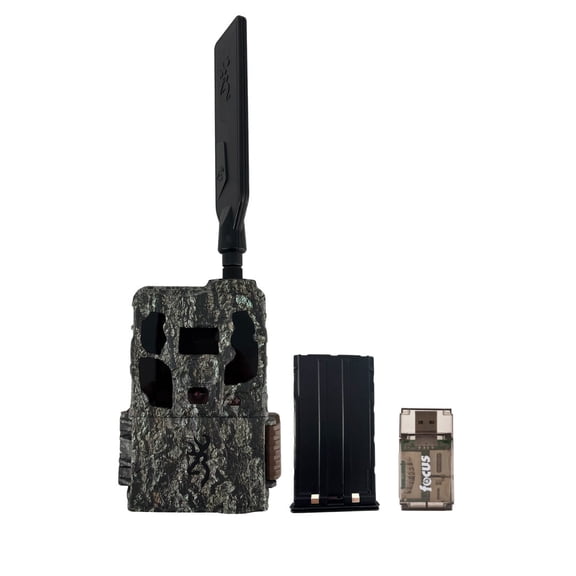 Browning Trail Camera Defender Wireless Pro Scout Max HD AI 46MP Bundle with Li-Ion Battery Power Pack and Card Reader (3 Items)