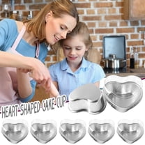 Valentine'S Day Couple Diy Baking Cake Heart Shaped Cup Lid Transparent Cover Bottom Box Used For Doesn'T Fade