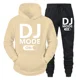 thumbnail image 3 of Conjunto de 2 piezas de sudadera y pantalones con diseño de DJ MODE ON para hombre, ropa de calle de manga larga a la moda de hip hop 2024, sudaderas unisex, ropa deportiva, 3 of 5