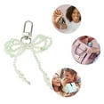 thumbnail image 3 of Unique Bargains 1 Pc Handbag Charms Keychains Faux Pearl Bow Bag Accessories Green, 3 of 5