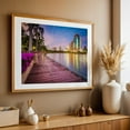 thumbnail image 5 of Palms along Lake Rajada - Bangkok Thailand Photography Cityscape Skyline Boardwalk Tropical Nightlife Travel Poster Scenic Unframed Wall Art Print 20 x 28 inches, 5 of 7