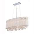 thumbnail image 7 of Beverly Dr. Collection Oval Taupe Silk String Shade And Crystal Dual Mount, 7 of 7