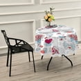 thumbnail image 7 of GZHJMY Mother's Day Round Tablecloth Valentine's Day Romantic Love Heart Carrier Pigeon Table Cloth Polyester Washable Tassel Lace Table Cover for Picnic Dinner Party, Diameter 60" Home Decor, 7 of 7