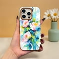 thumbnail image 2 of SKLYDDI Multicolor Vibrant Abstract Roses for iPhone 13 Pro Max Case - Watercolor Style Paint Splatters, Soft TPU Shell, Aesthetic Cute, 2 of 7