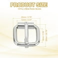 thumbnail image 2 of Uxcell Metal Roller Buckle, Belts Hardware Multi-Purpose Pin Buckles for Bags Leather Belt Strap DIY Crafts Dog Leash Silver White 0.55 Inch, 2 of 7