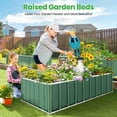 thumbnail image 4 of VIBESPARK Outdoor Metal Raised Garden Bed, Deep Root Box Planter for Vegetables, Flowers, Herbs, and Succulents, 4 of 8